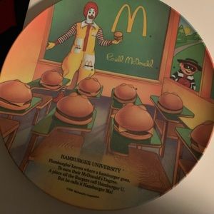 Vintage McDonalds plate 1989